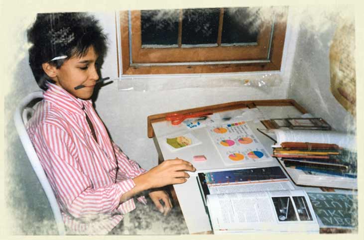 Image of Cliff and his father in 1988