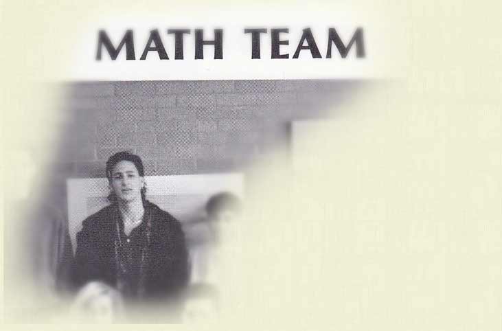 Image of Cliff on the Math Team in 1992